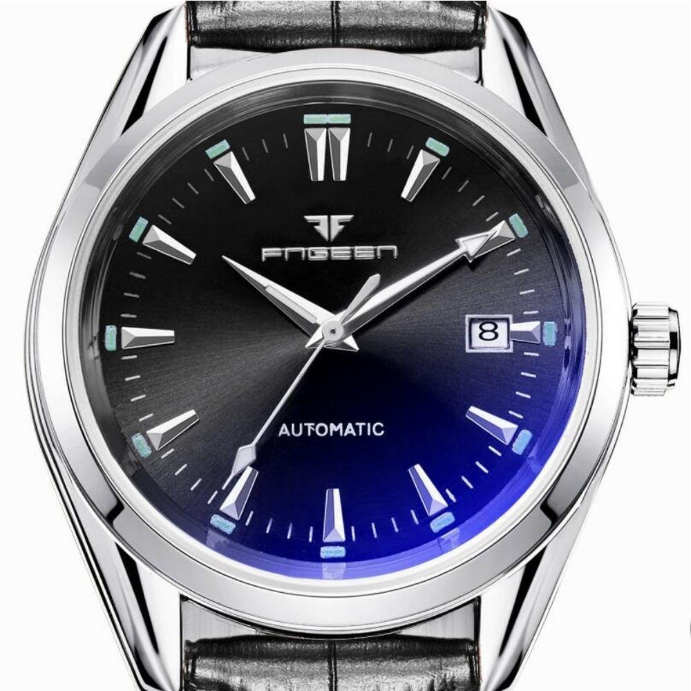 Neue Mode Blaues Licht Automatische Mechanische Uhren Business Herren Luxusuhr Lässige Kalender Armbanduhren Männliche Geschenke Uhren