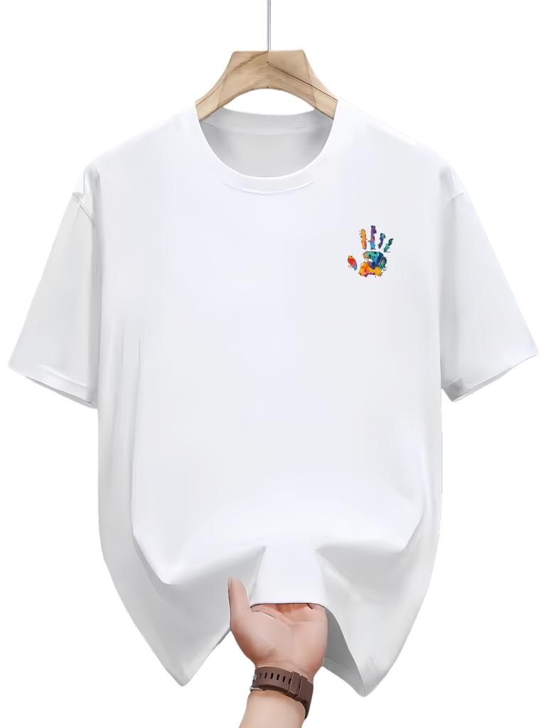 Mens Shortsleeved Roundneck Casual Tshirt Suitable for Summer Comfort and Daily Wear On Beach Outings