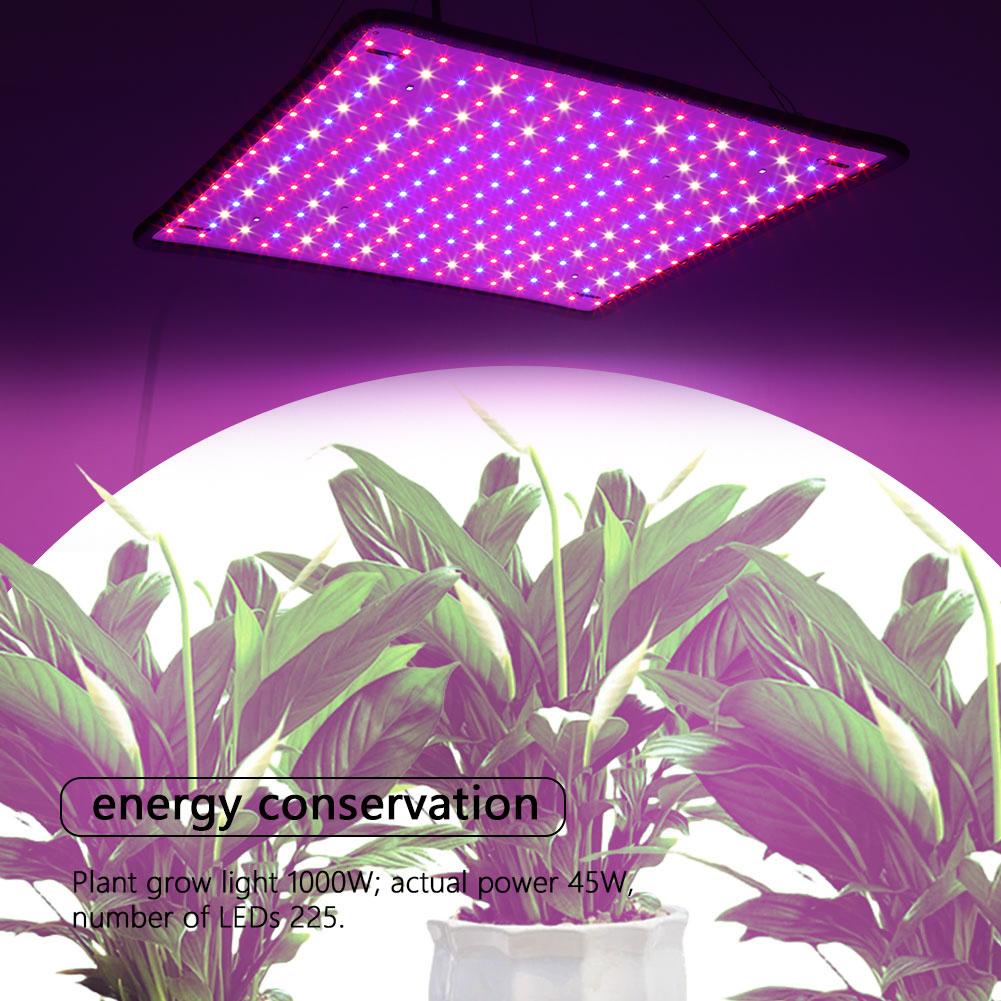 45W LED Plant Lamp with Hooks Full Spectrum Grow Light Red + Blue + White Indoor Grow Lights for Indoor Plants Vegetables Flower