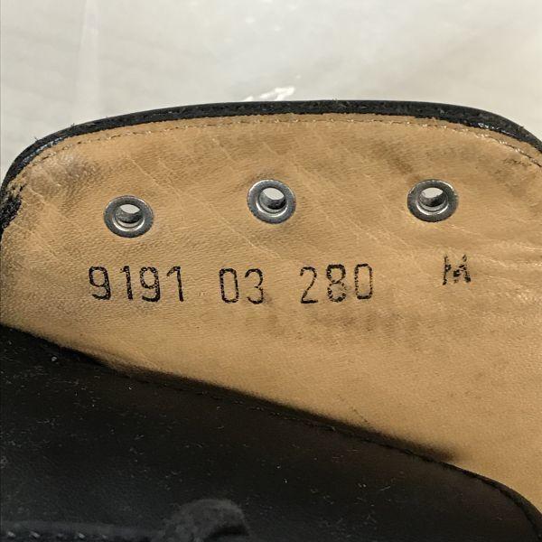 Netherlands VAN LIER Leather Service Shoes Plain Toe 28.0/M Black Business(USED)
