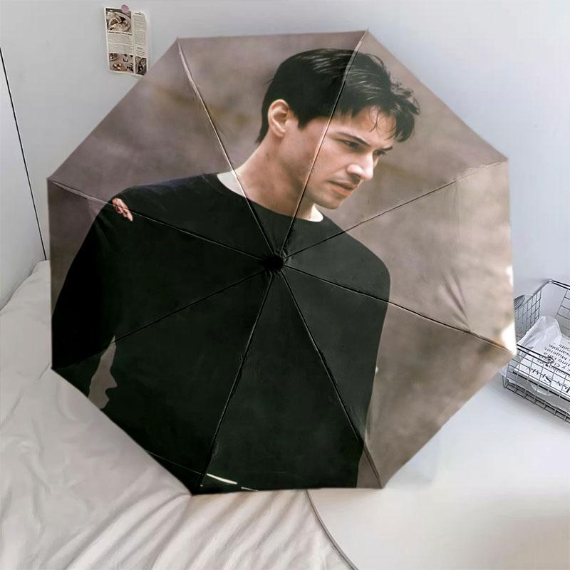 Keanu, automatic folding umbrella, portable and foldable design, 8 ribs, a Christmas or birthday gift.