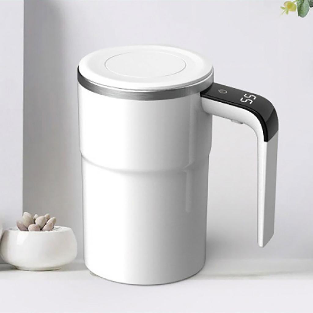 380ml Self Stirring Mug With Temperature Display Rechargeable Smart Coffee Mug With Lid Self Stirring Coffee Mug Drinking Cups