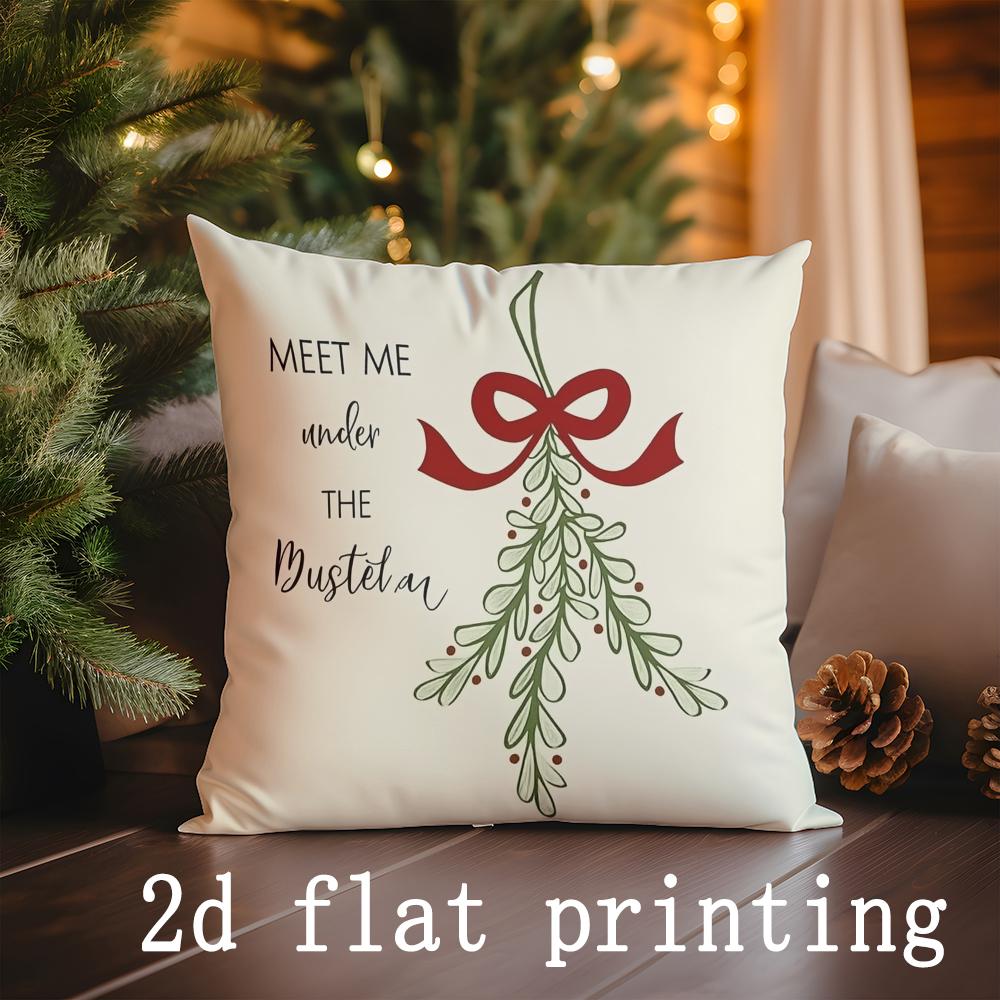 Home Decor Christmas-themed Patterns Pillow Covers for Sale Pattern Cushion Cover Suitable for Sofa Bedroom Car Pillow Cover