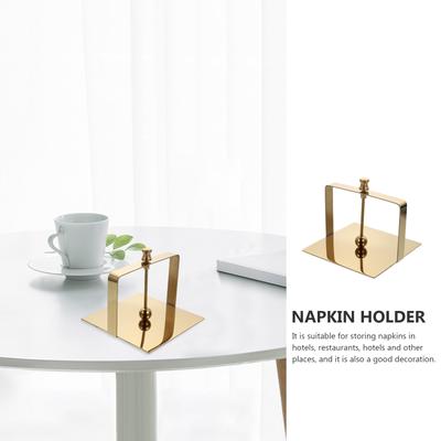 1Pcs Elegant Simple Design Napkin Holder High Strength Scratch Resistant Desktop Tissue Rack for Household Commercial Use Paper