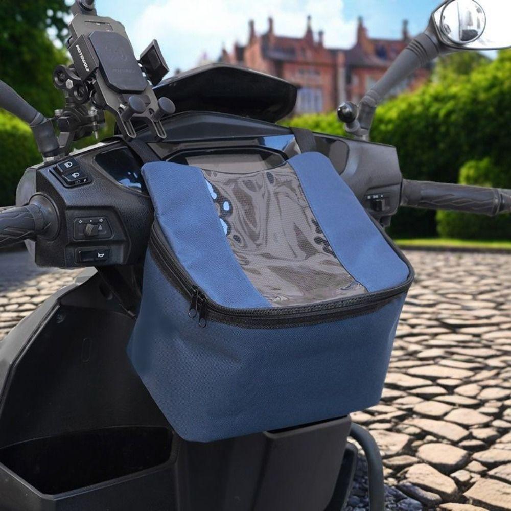 Waterproof Motorcycle Electric Scooter Bag Viewing Window Bicycle Front Bag  Unisex