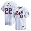 2026 New York Mets 22 Soto Maglia da Baseball Ricamata Abbigliamento Sportivo Uomo Donna