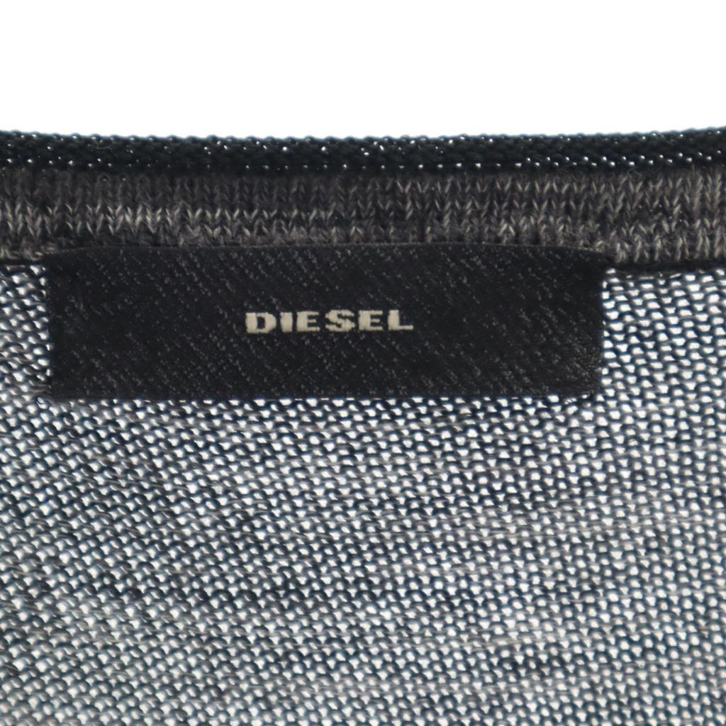 Diesel Made In Italy Long Sleeve Knit Cardigan S Charcoal Gray Women Used
