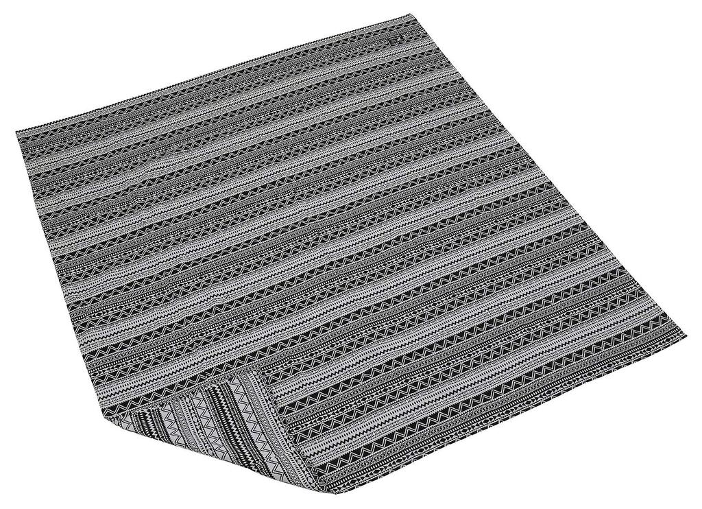 CAPTAIN STAG Camping Picnic Sheet Mat Rug 180 X 200 Cm with Storage Bag Geometric CS Black Label UP-2568