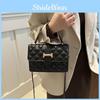 Fashionable Diamond Grid Handbag Women 2024 Spring New Popular Simple Shoulder Crossbody Bag Street Style