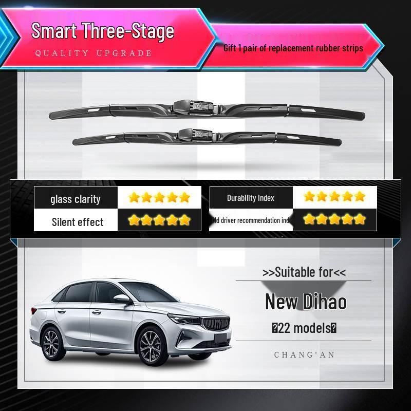 Geely Emgrand Wiper Blade - 2017 RS Edition, Original Bone-Free Rubber Strip