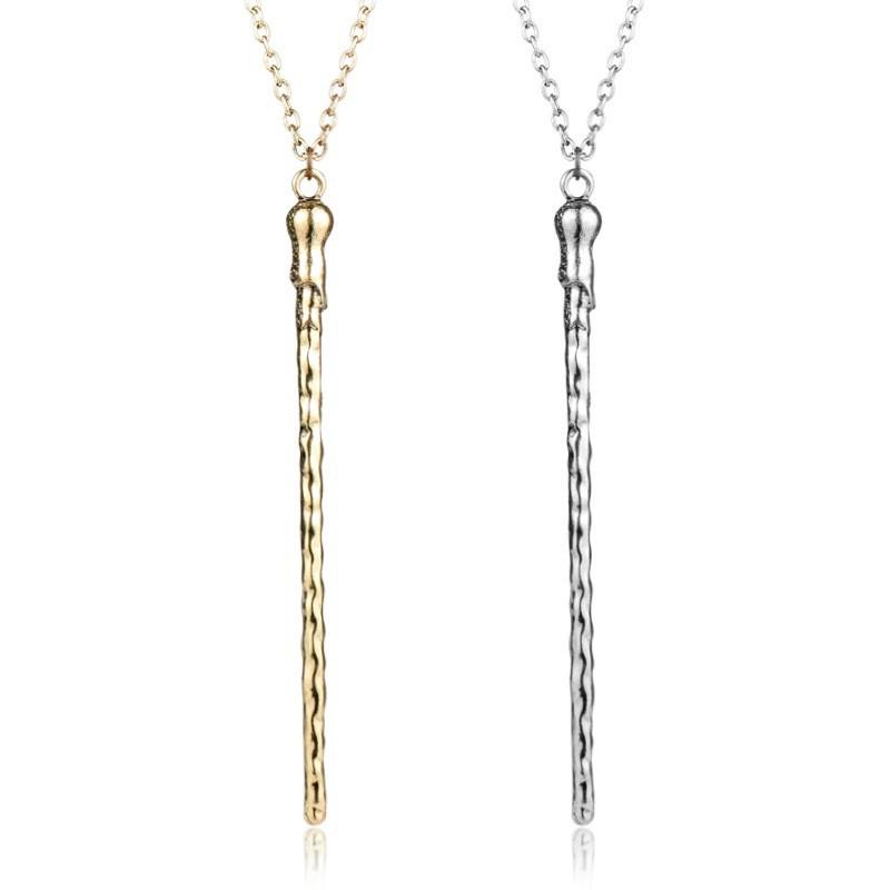 Harry Luna Potter Fleur Bellatrix Ron Magic Wand Pendant Necklace Gift Kids