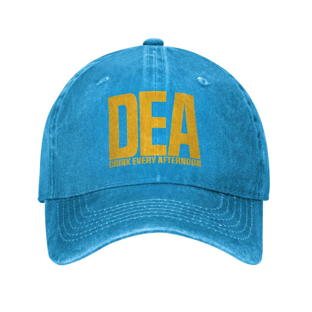 Summer DEA Drunk Every Afternoon Baseball Cap Sun Breathable Washed Hip Hop Hats Women Unisex Yk Cool Camping Baseball Caps