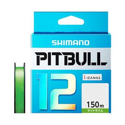 SHIMANO PE Line Pitbull 12 Braid 150m Site Lime No. 1.2 28.4lb PL-M52R