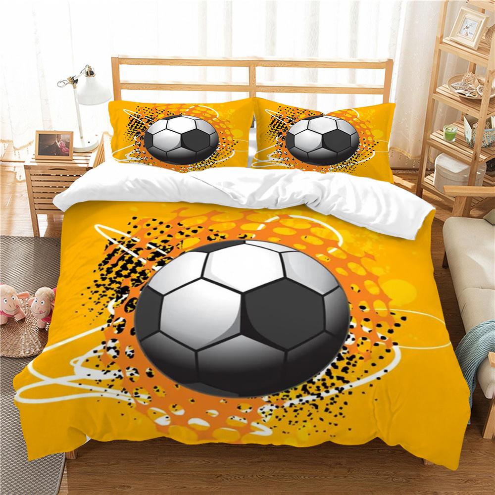 Completo Lenzuola Moda Pittura Calcio Set Letto Casa Nuovi Freschi Copripiumini Biancheria da Letto Casa Copripiumino Alta Qualità