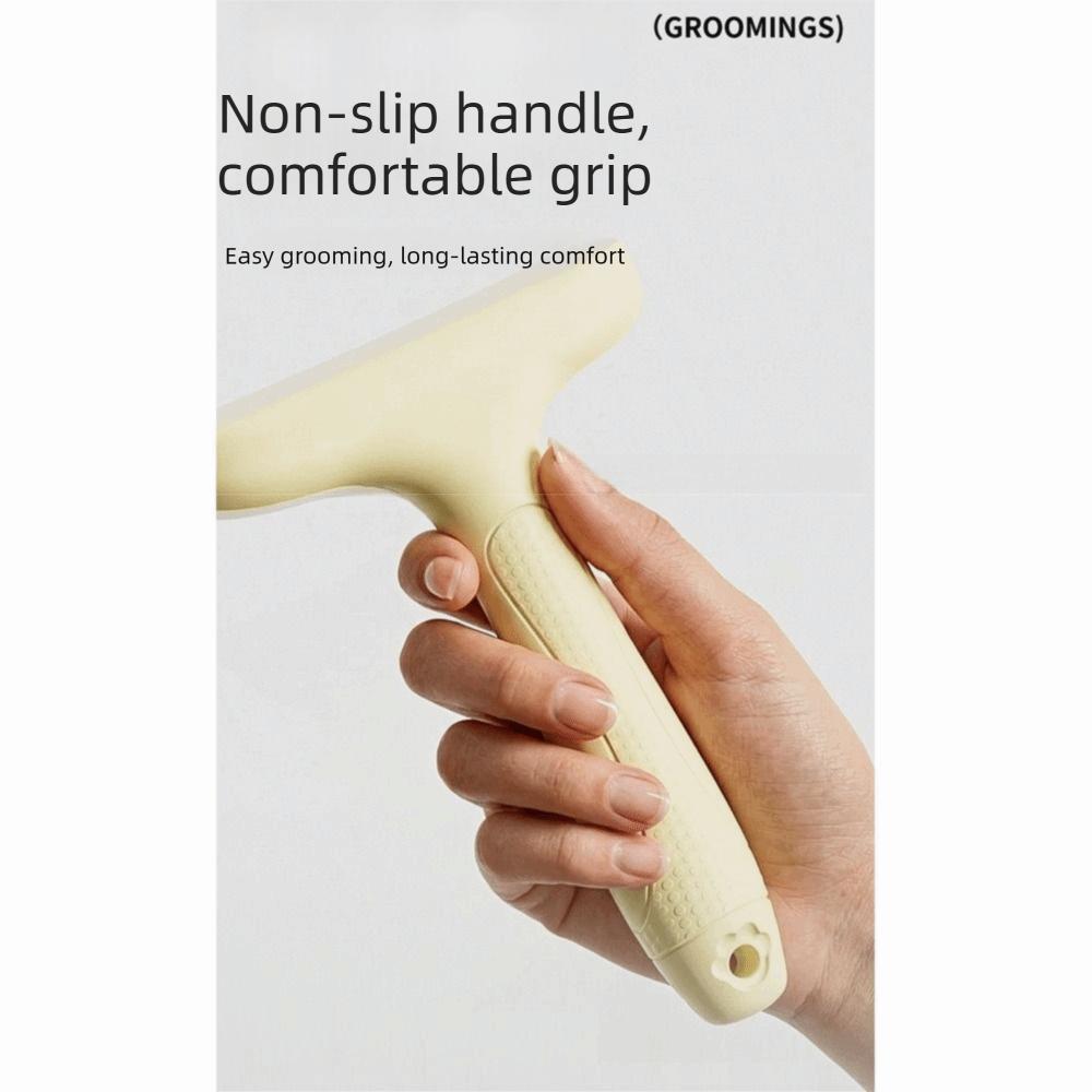V-Zahn-Design Haarentfernungskamm für Haustiere Ergonomischer Griff Katzenhaarentferner Bürste für Kurzhaarhunde