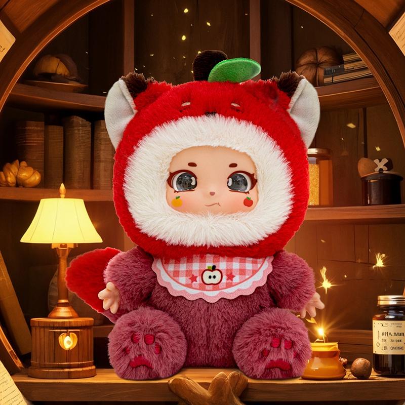 

Cute Fruit Sweetheart Party Vinyl Plush Toy Stuffed Doll Strawberry Apple Creative Gifts Bag Pendant красный