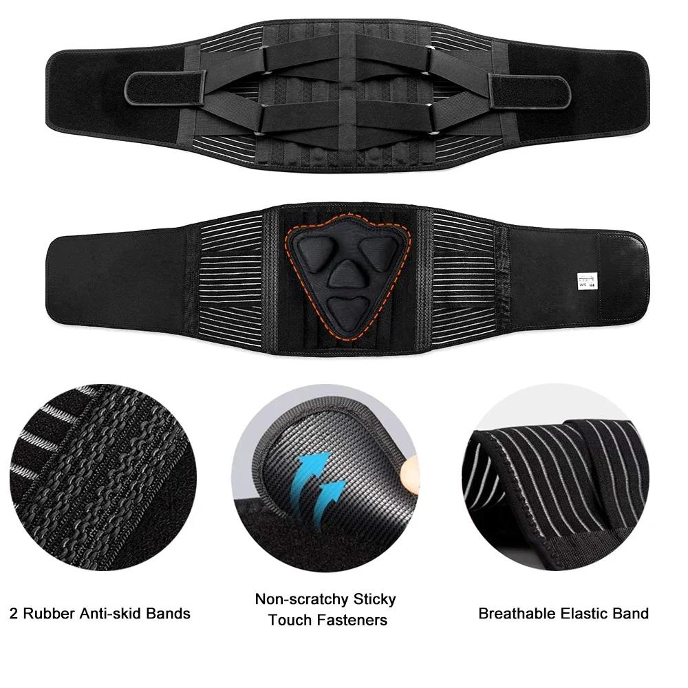 1Pcs Back Support Belt For Men Women Adjustable Lumbar Waist Brace Sciatica Relief Breathable Straps