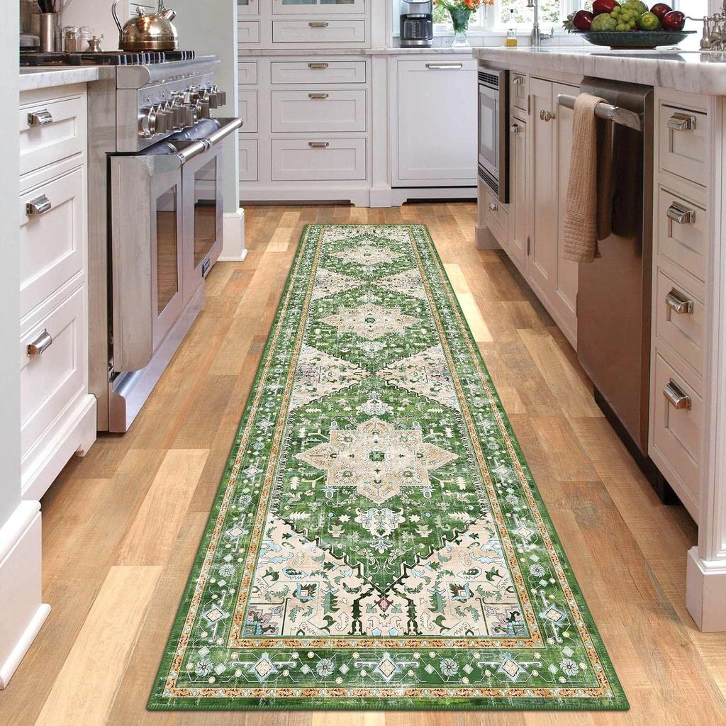 Hallway Runner Rugs Non Slip Machine Washable Carpet for Kitchen Entryway Living Bedroom Laundry Room Home Decoration
