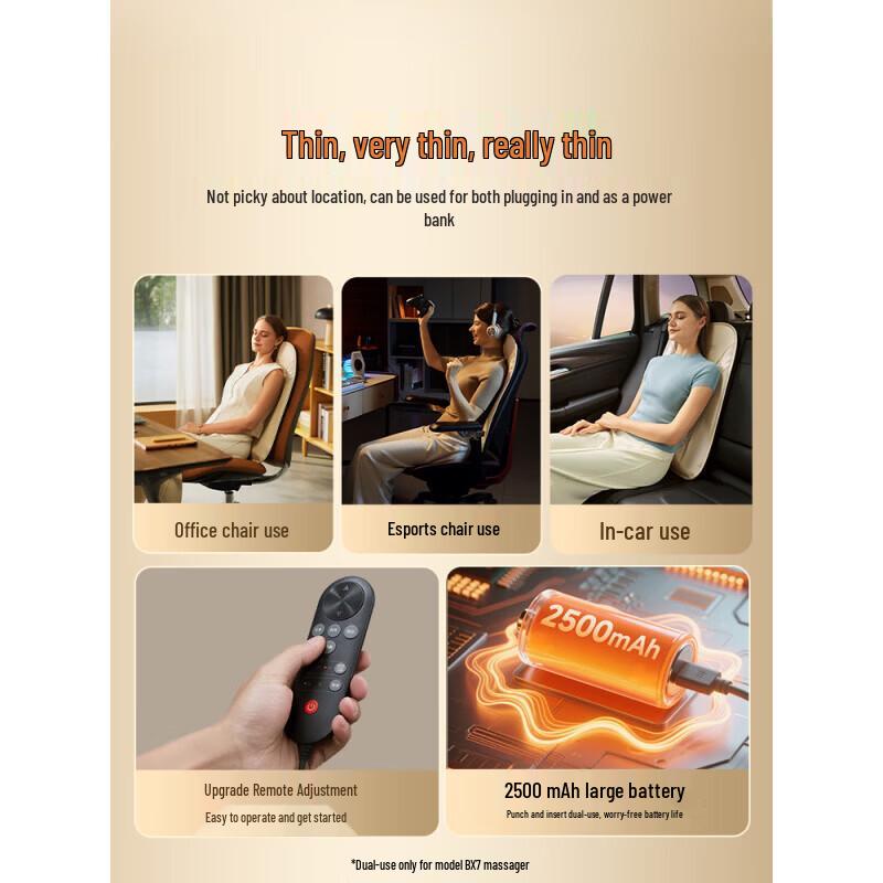 Westinghouse Back & Neck Kneading Massage Cushion CN plug (adapter included)
