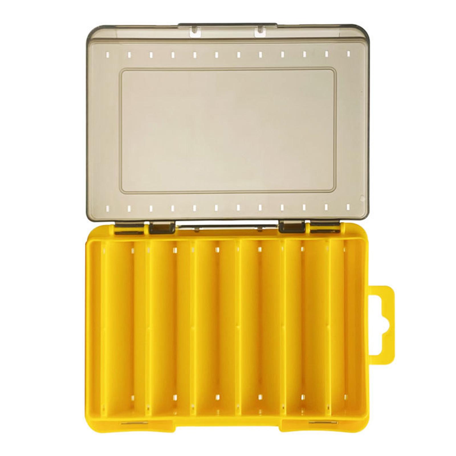 Clear Terminals Fishing Tackle Box Water Proof Fishing Hook Storage Lures Baits Hook Storage Case Tackle Organizers Box жёлтый
