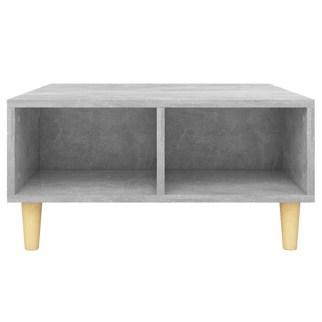 Coffee Table Concrete Grey 60 x 60 x 30 cm Wood Based Material