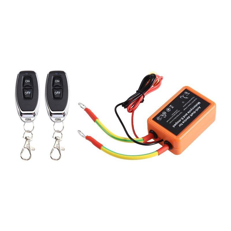 Power Kill Switch For Motorcycle And E-Moped Device With Remote Control Battery Disconnect Universal 12V