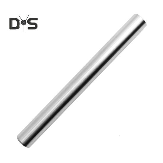 

Скалка для теста Многоразовая пищевая не липкая Полированная долговечная трудосберегающая нержавеющая сталь с гладкой поверхностью Изготовление кухонной скалки M