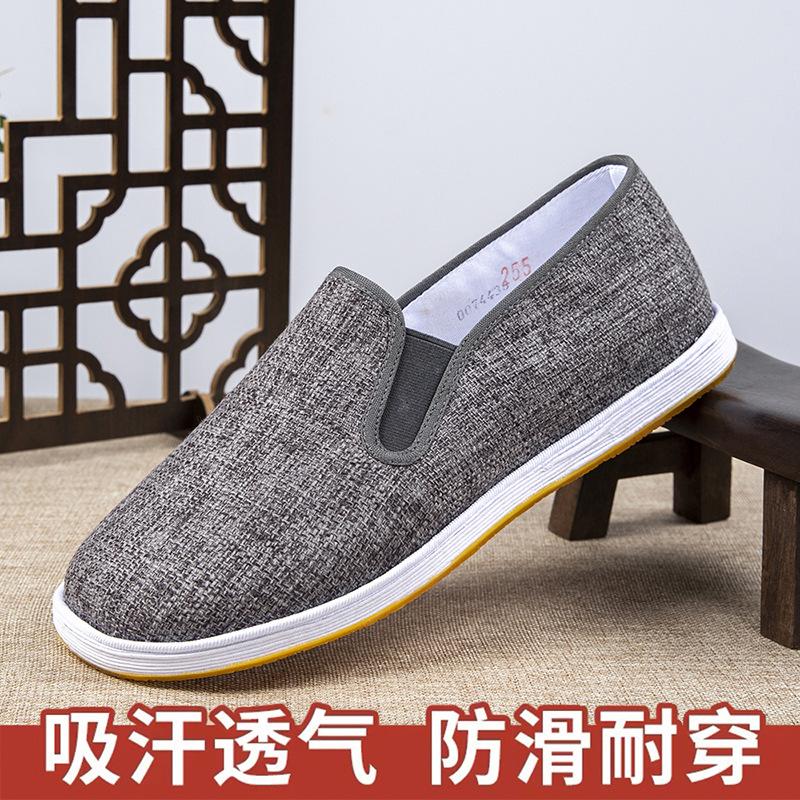 Cloth shoes spring and summer handmade lasagna traditional cloth shoes linen breathable casual flat single shoes