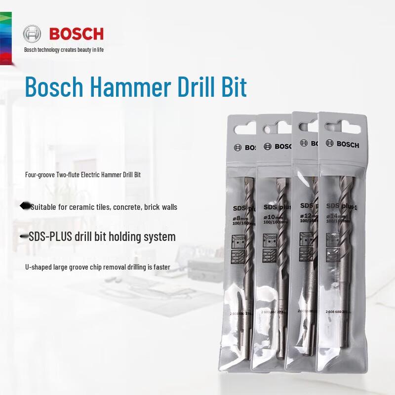 Bosch SDS-Plus Tungsten Carbide Extended Impact Drill Bit CN Plug (adapter Included)