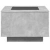 LED Coffee Table Concrete Grey 60 x 60 x 40 cm Particleboard