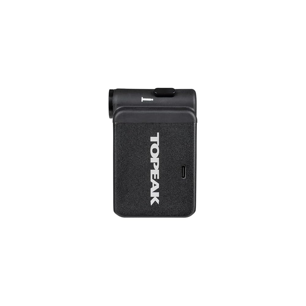 Topeak E-Booster Digital Electric Pump with Digital Gauge for Bicycle Tires, Black