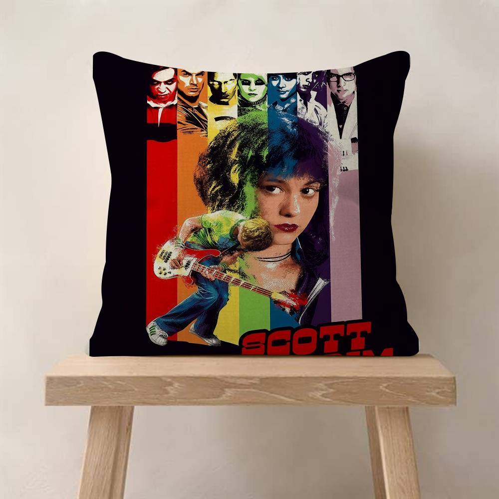 Vintage Movie Scott Pilgrim VS The World Cushion Cover Decorative Pillow Sofa Home Decor Case Pillow Cases
