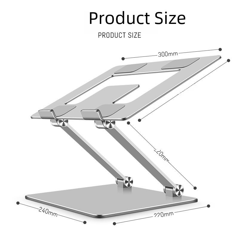 Foldable Portable Metal Laptop Stand with Enhanced Heat Dissipation