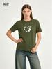 Lovely Heart Butterfly Printed T-shirts For Women High Quality Breathable Tees Ladies Home Outdoor Casual Sports Fashion Tops