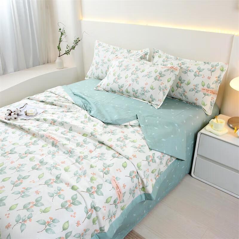 Manya Ju Baumwollgaze Bedruckte Sommerdecke