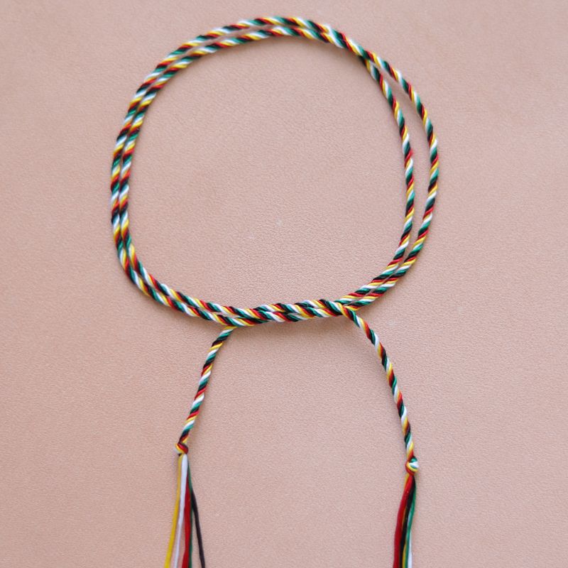 

Древний тутовый шелк ручной работы, красочная веревка на Фестиваль лодок-драконов 42cm Plain wisps