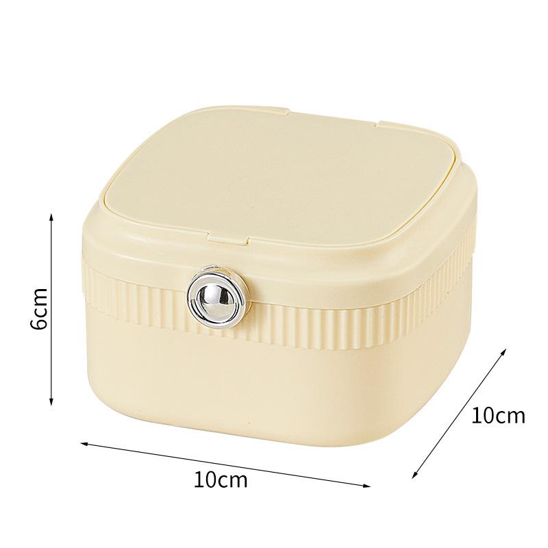 Portable Jewelry Storage Box Exquisite Cosmetics Organizing Box Jewelry and Jewelry Dust-proof StrapJewelry Box