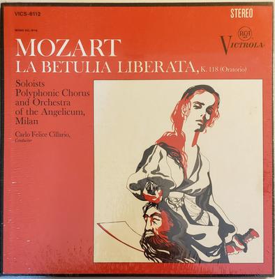 LP Record WOLFGANG AMADEUS MOZART - La Betulia Liberata, K. 118 VICS6112 RCA Victrola US Classical Used