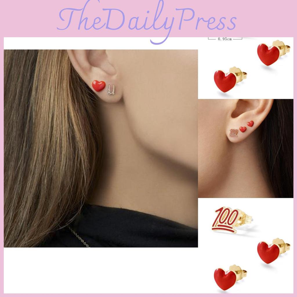 Heartshaped Stunning Mini Earrings For Weddings And Celebrations