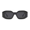 Versace Temple Logo Irregular Sunglasses Women's Black 9014447 O4425UOGB18754ONUL-Black 53