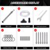 Jewelry Pneumatic Engraving Pen Kit, 4/6/8/16/24/32 Sided Tips with Air Hose, for Engraving & Matte Finishing on Gold, Silver & Stainless Steel
