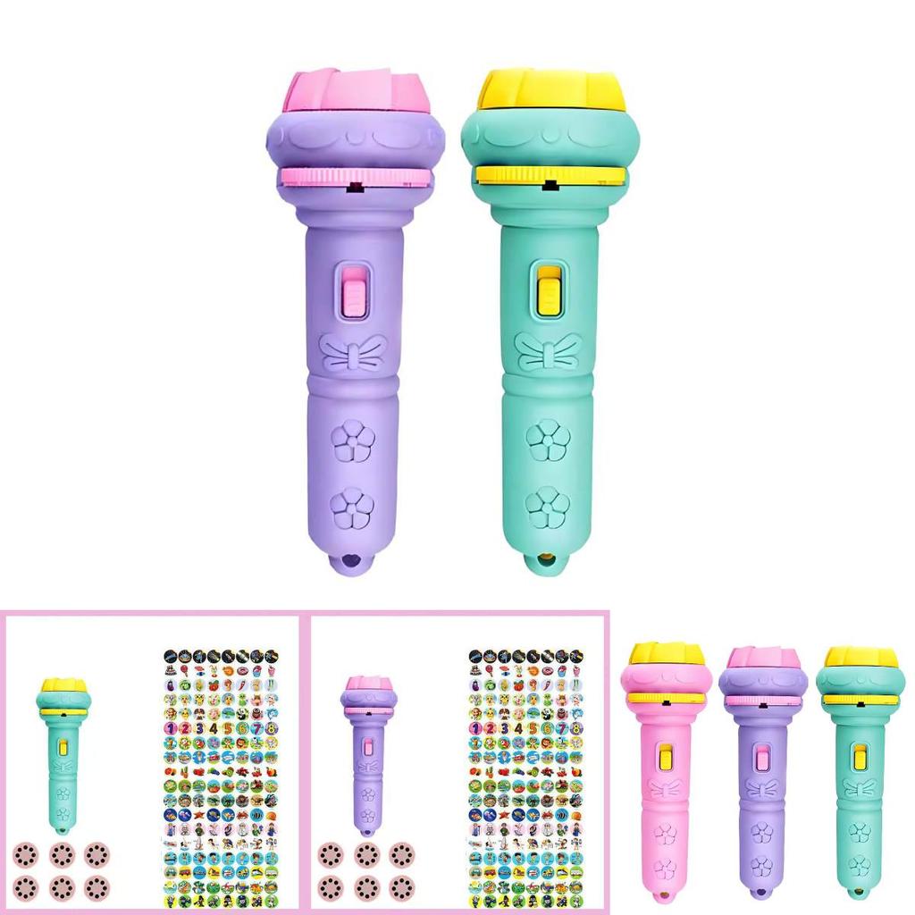 Childrens Cartoon Projector Flashlight With Light Up And Educational Features For Baby Learning And Play
