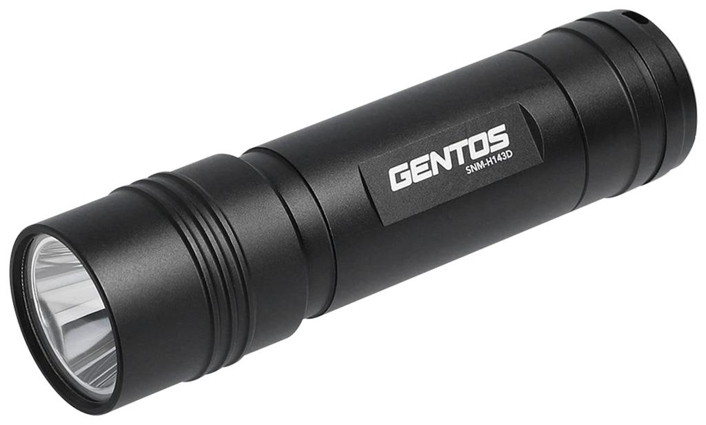 GENTOS SNM Series Small LED 350 AAA Battery Handheld Flashlight SNM-H143D Flashlight, Lumens, Operated,