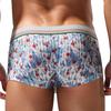 SEOBEAN Men's Low Waist U Pouch Boxer Briefs - Trendy Pattern Trunks