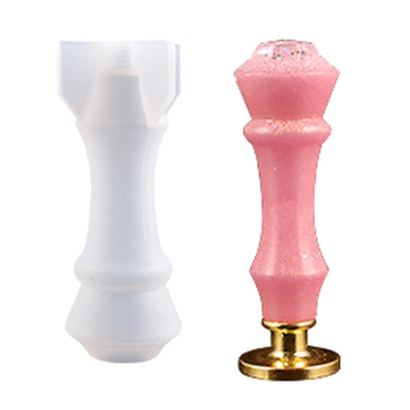 Stamp Handle Resin Mold Sealing Handle Mold Wedding Invitations Wax Seal Stamp Handle Mold for DIY Crafts Crystal