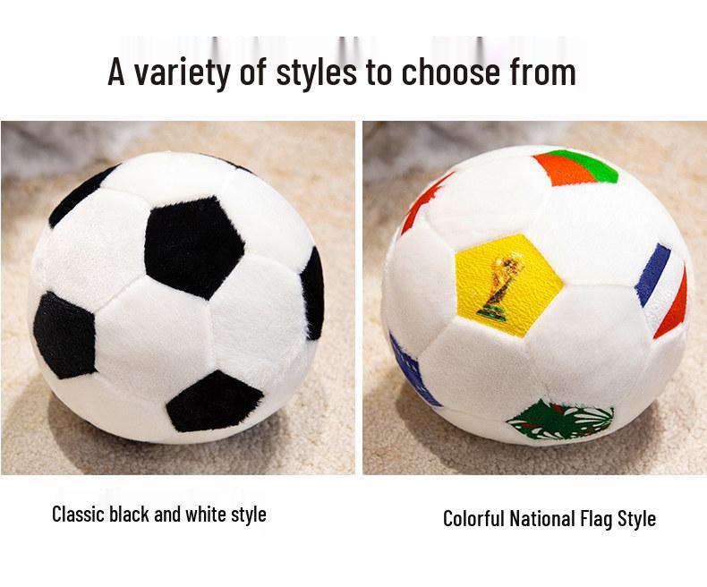 Cross-border World Cup Football Plush Toy: Creative Spherical Doll Gift for Kids and Home Décor