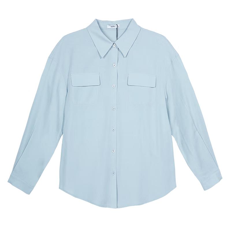 Betu Women s Lyocell Blend Long Sleeve Commuter Shirt M