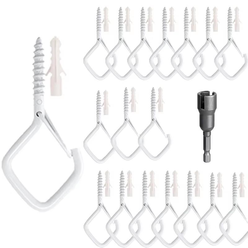 Zelfborende Schroef Veiligheidssluitingen Zware Anti-Val Planten Ophanghaken voor Binnen Buiten Lamp Slinger Ornament Bevestiging