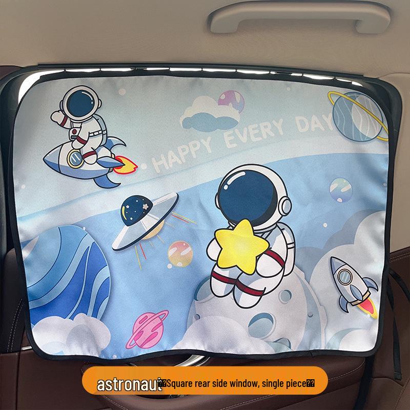 Thickened Cartoon Car Window Sun Shade: Baby Sun Protection & Heat Insulation
