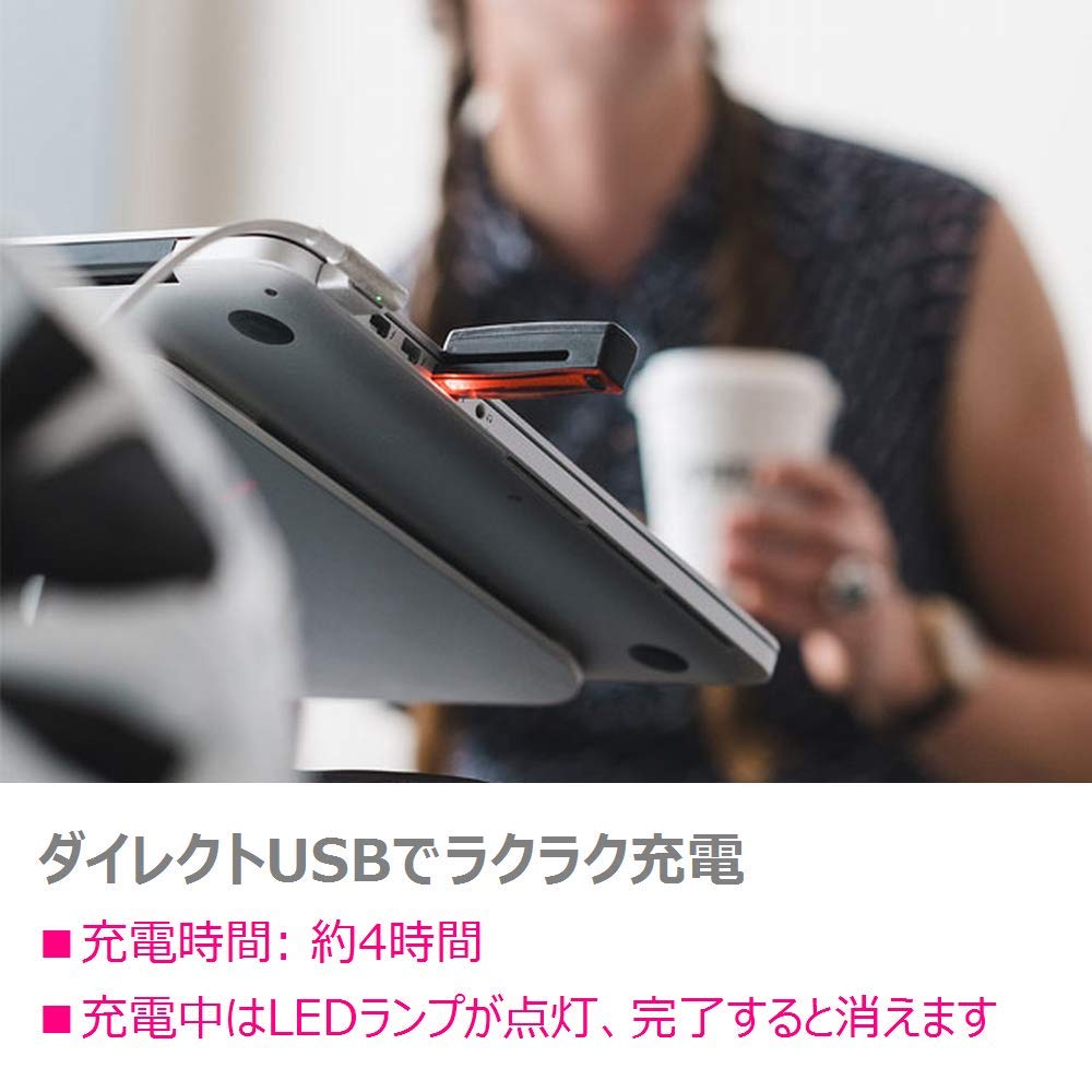 Japanese KNOG Plus Free Rear 20 USB Black [Official Product] [PLUS FREE] Light, Lumens, Waterproof, Rechargeable, Lightweight,